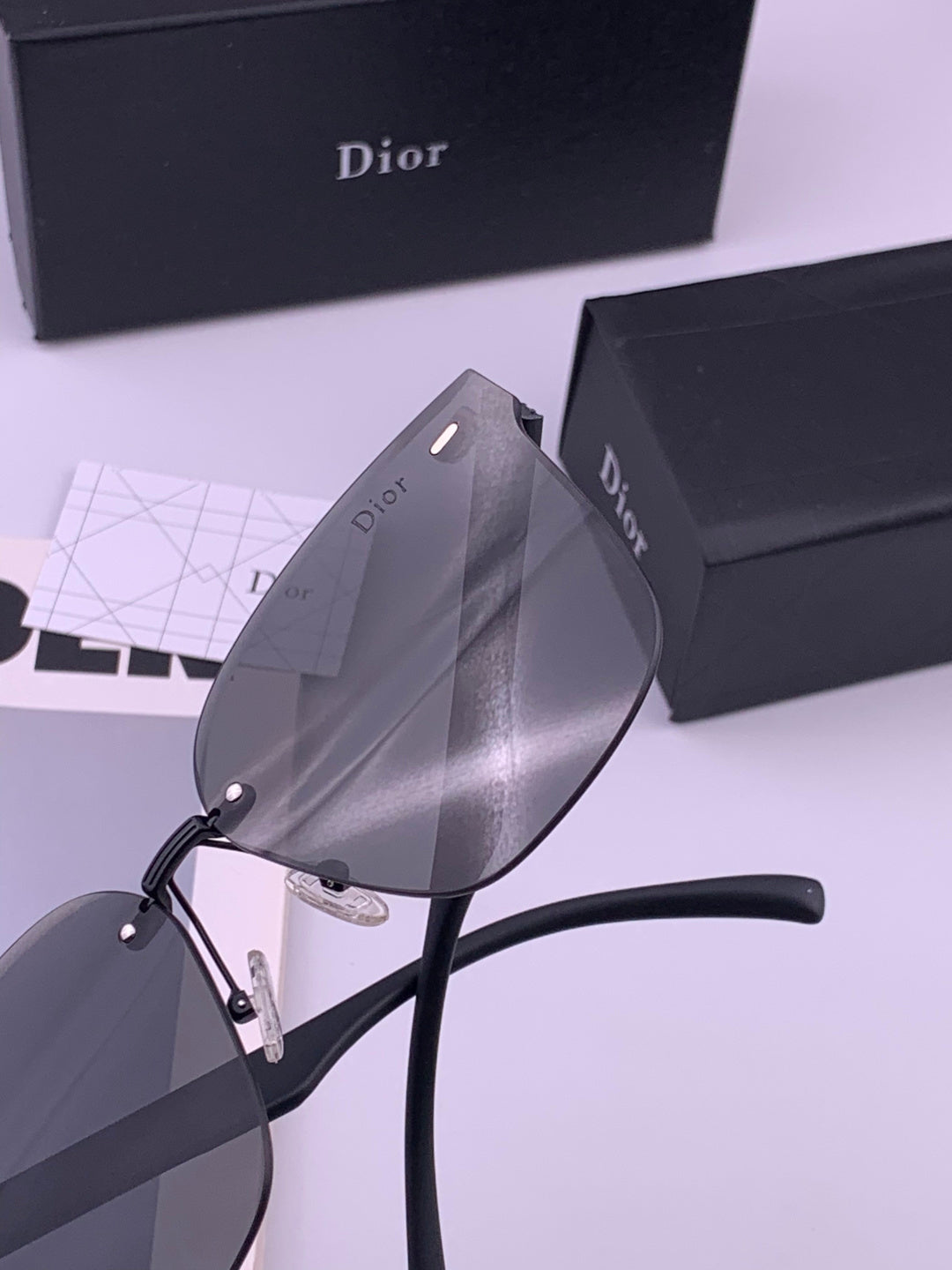Dior CD5151 Acetate Fashion Black Lens Sunglasses for Men & Women - 398750 - detail image 5