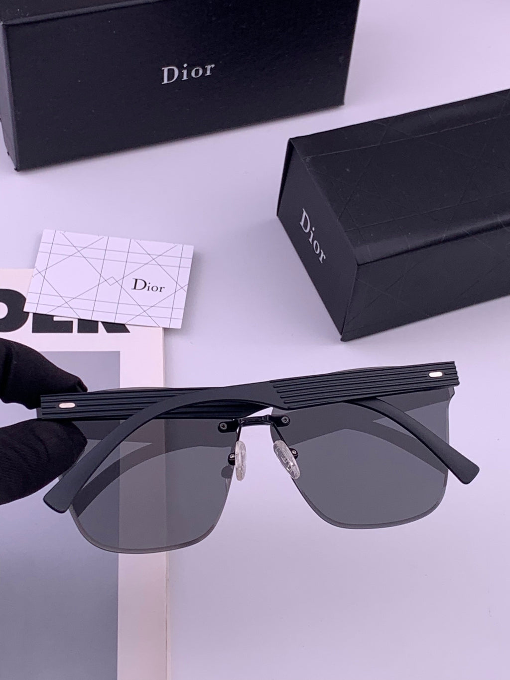 Dior CD5151 Acetate Fashion Black Lens Sunglasses for Men & Women - 398750 - detail image 4