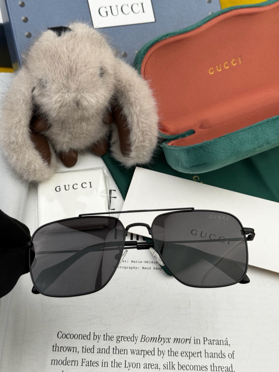 Gucci G4203 Polarized Aviator Gold Lens Sunglasses for Men & Women - 398338 - detail image 3