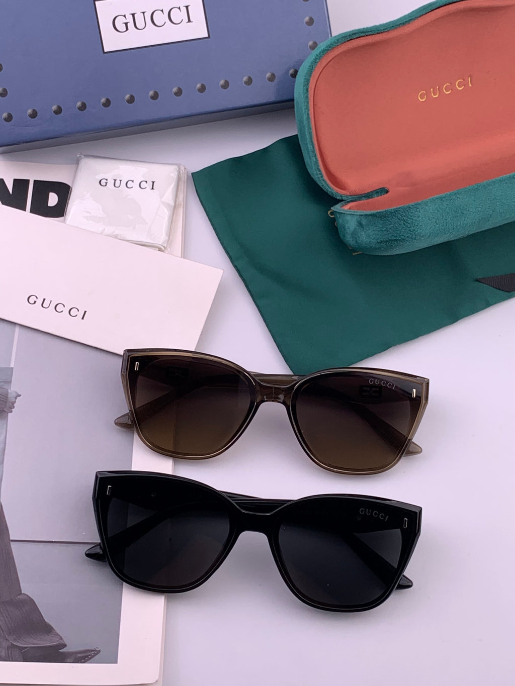 Gucci G9761 Polarized Square Black Lens Sunglasses for Men & Women - 398321 - detail image 5