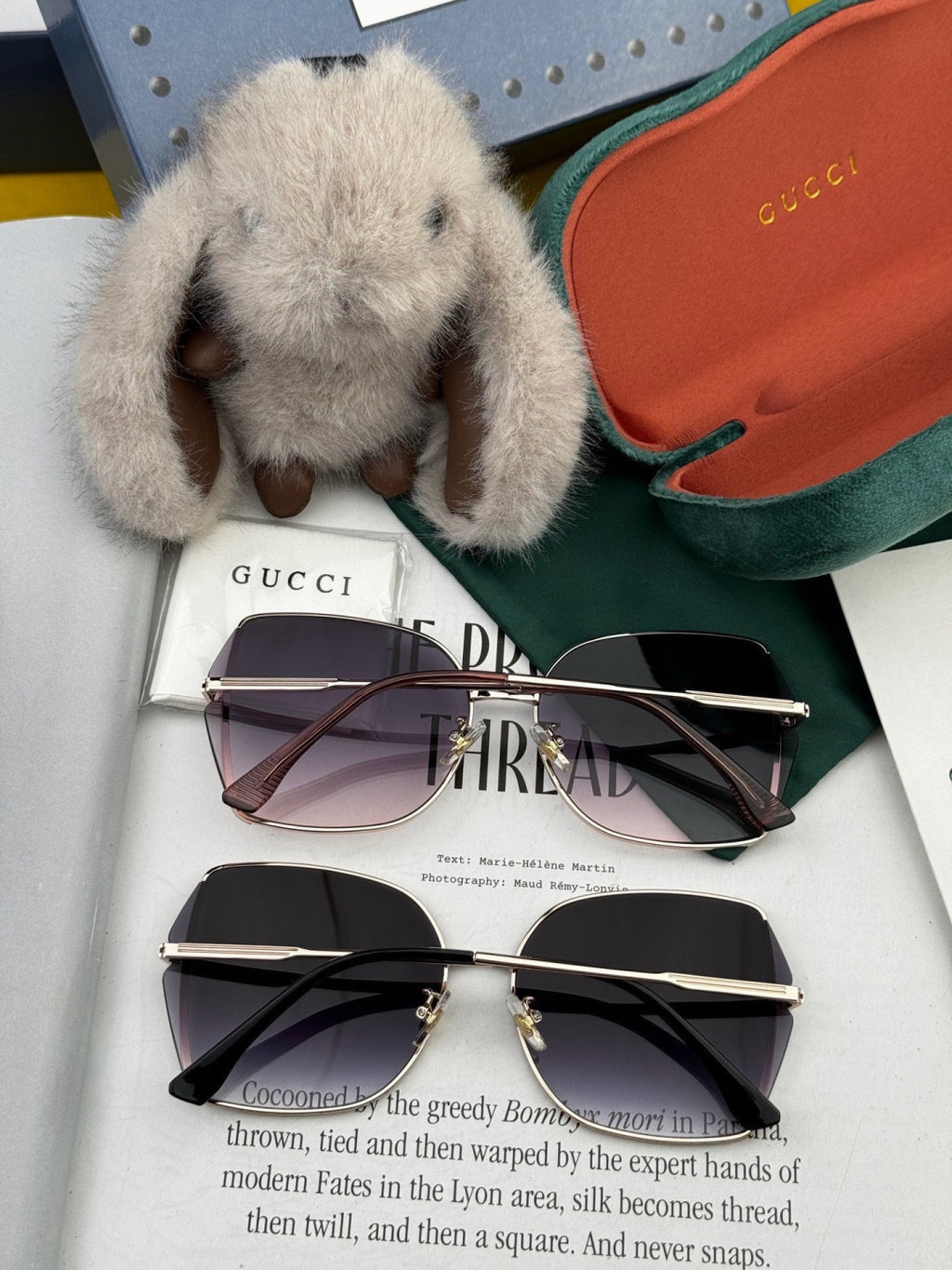 Gucci G1641 Polarized Rimless Gold Lens Sunglasses for Men & Women - 398325 - detail image 6