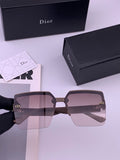 Dior CD9781 Polarized Square Gold Lens Sunglasses for Women
