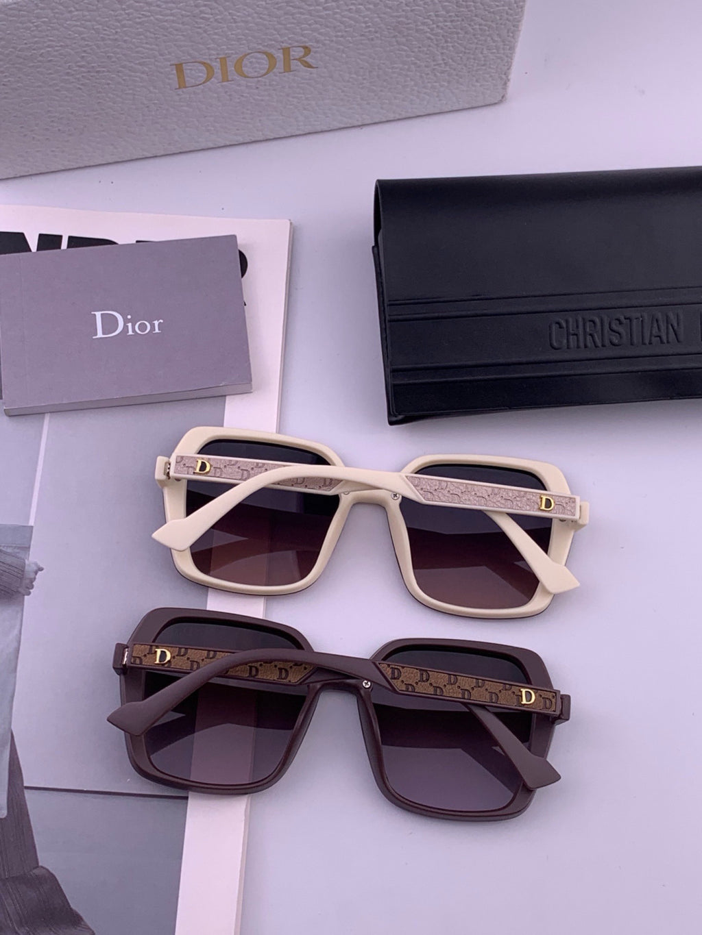 Dior D3200 Polarized Fashion Black Lens Sunglasses for Men & Women - 398747 - detail image 4