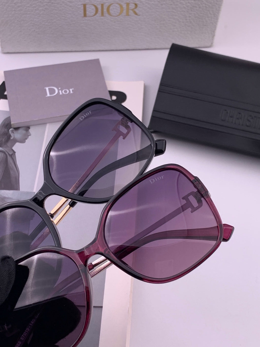 Dior D8266 Polarized Fashion Pink Lens Sunglasses for Men & Women - 398741 - detail image 4