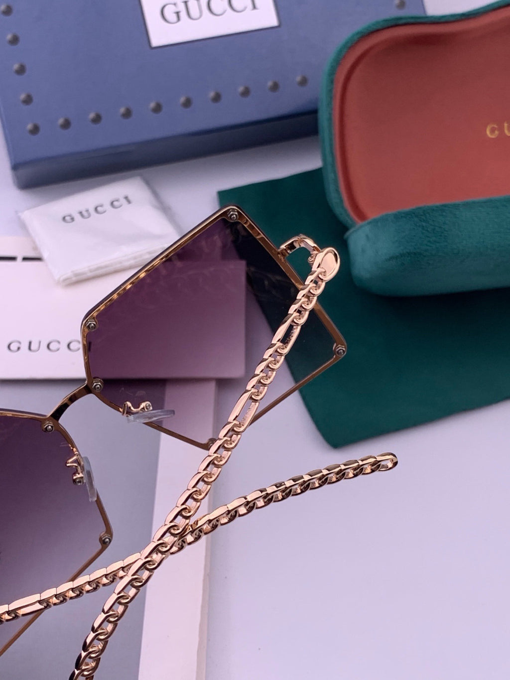 Chanel CH322 Lightweight Rimless Black Lens Sunglasses for Women - 398534 - detail image 5