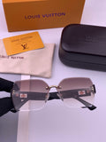 Louis Vuitton L9261 Square Black Lens Sunglasses for Men & Women - 398113