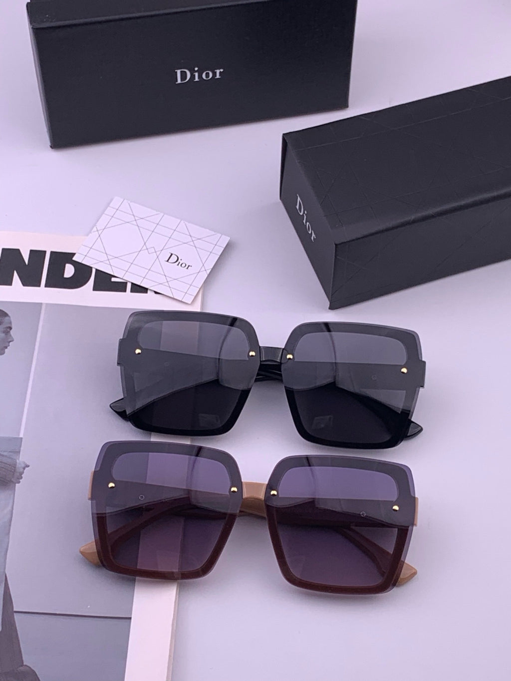 Dior CD27702 Polarized Fashion Gold Lens Sunglasses for Men & Women - 415482 - detail image 7