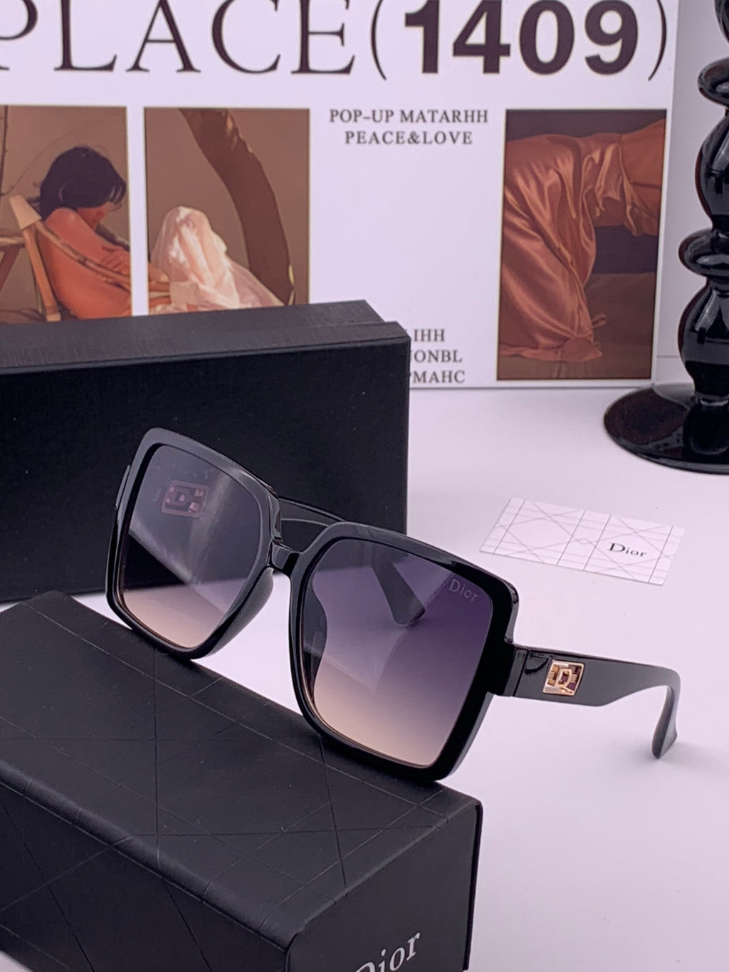 Dior D78000 Fashion Gold Lens Sunglasses for Men & Women - 415478 - detail image 2