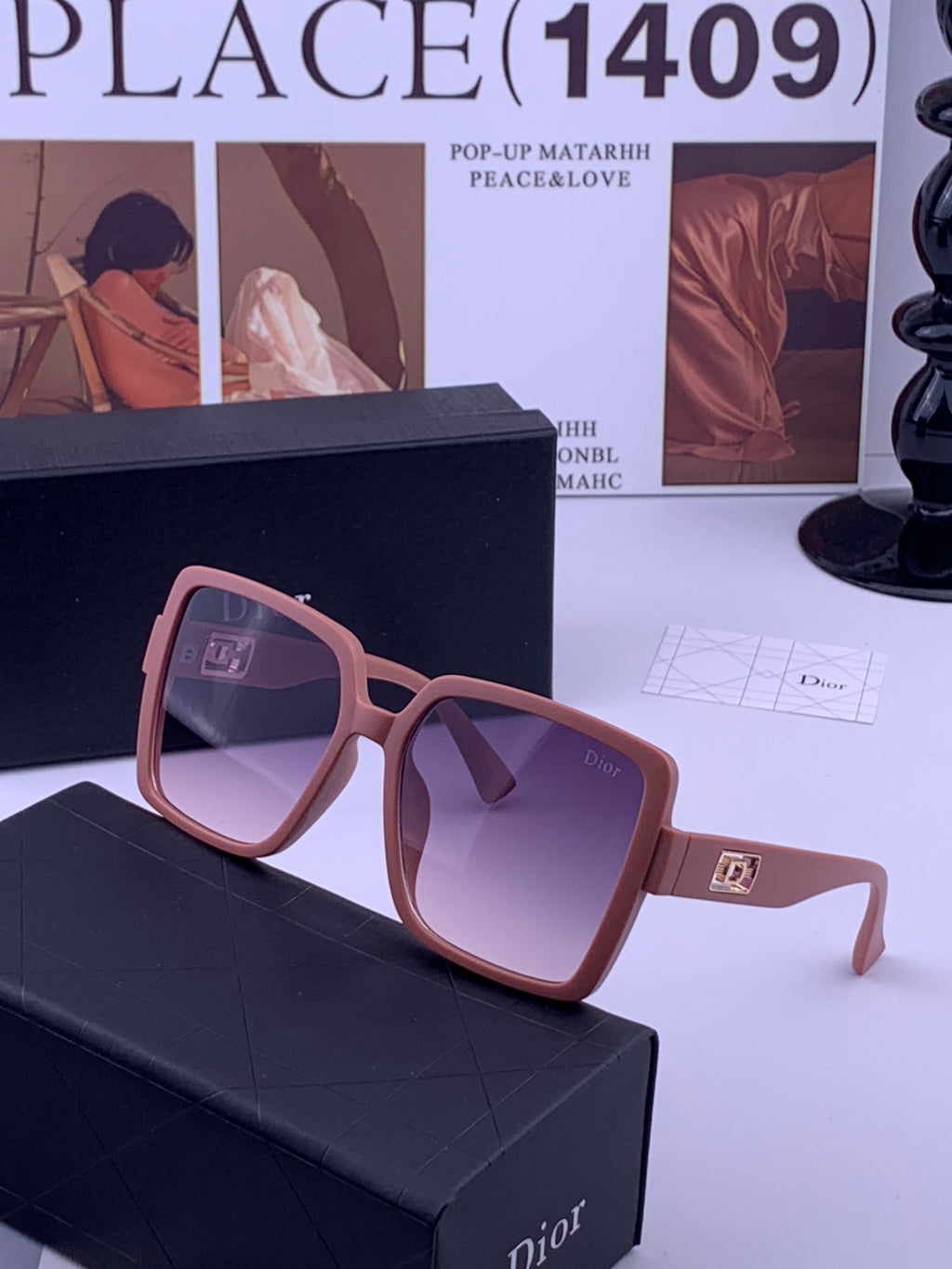 Dior D78000 Fashion Gold Lens Sunglasses for Men & Women - 415479 - detail image 2