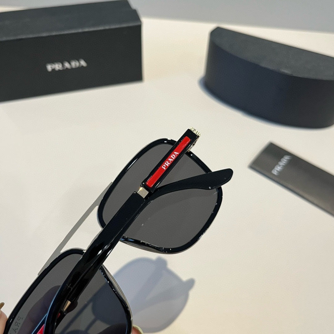 Prada Fashion Black Lens Sunglasses for Men & Women - 432069 - detail image 7