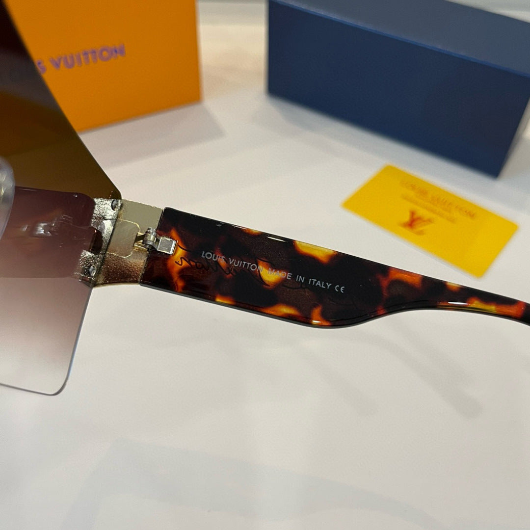 Louis Vuitton Metal Aviator Brown Lens Sunglasses for Men & Women - 431196 - detail image 5