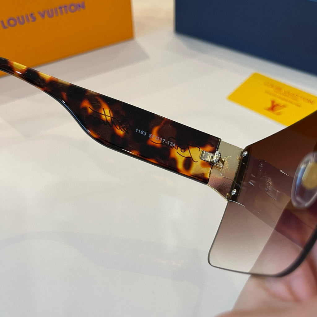 Louis Vuitton Metal Aviator Brown Lens Sunglasses for Men & Women - 431196 - detail image 6