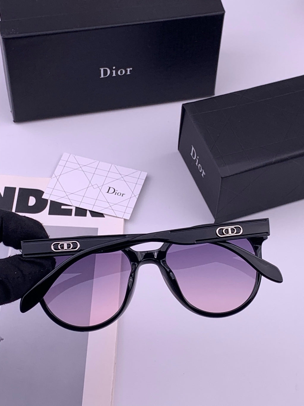 Dior CD5106 Polarized Square Brown Lens Sunglasses for Women - 415519 - detail image 6