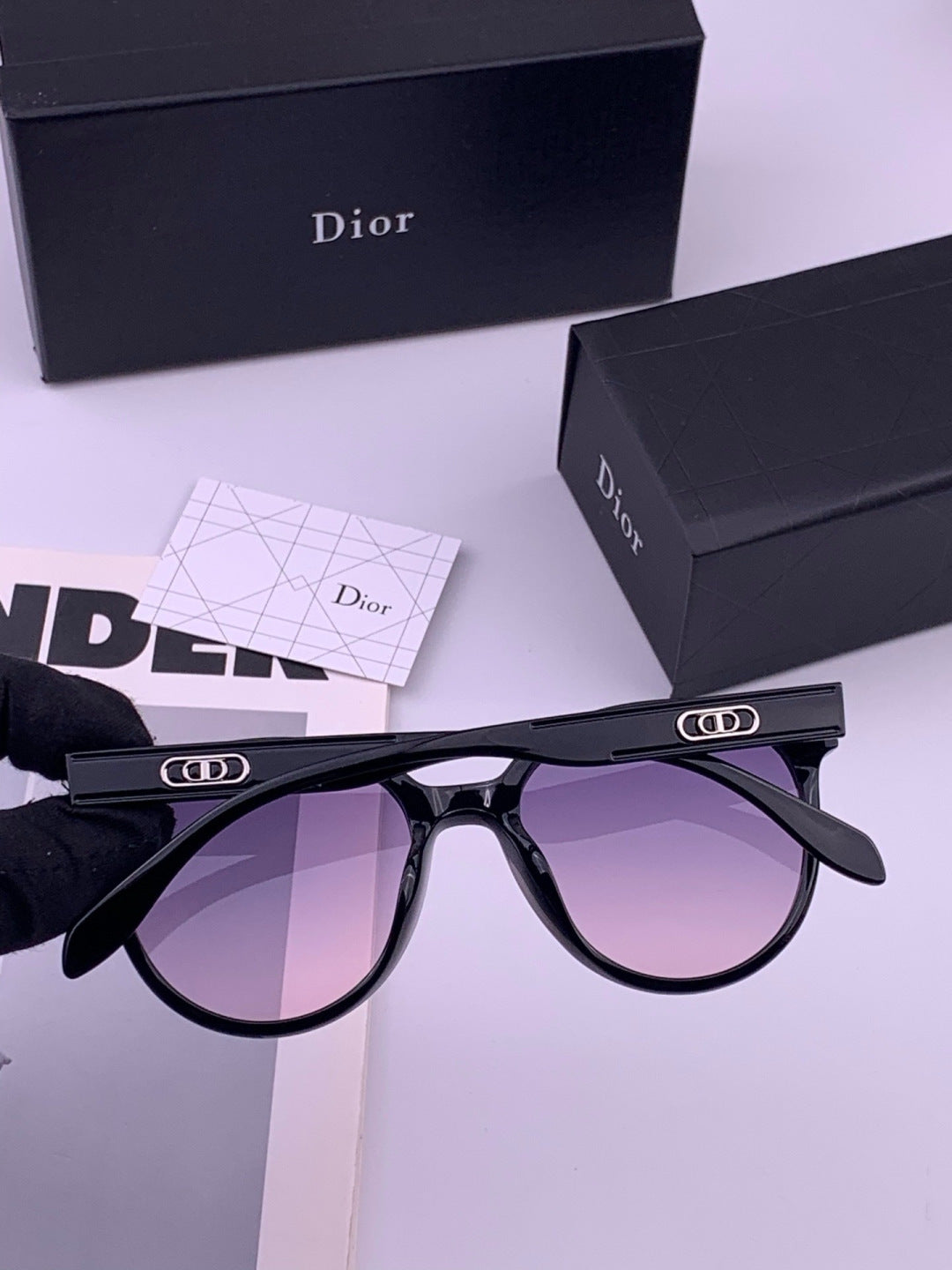 Dior CD5106 Polarized Square Brown Lens Sunglasses for Women - 415519 - detail image 6