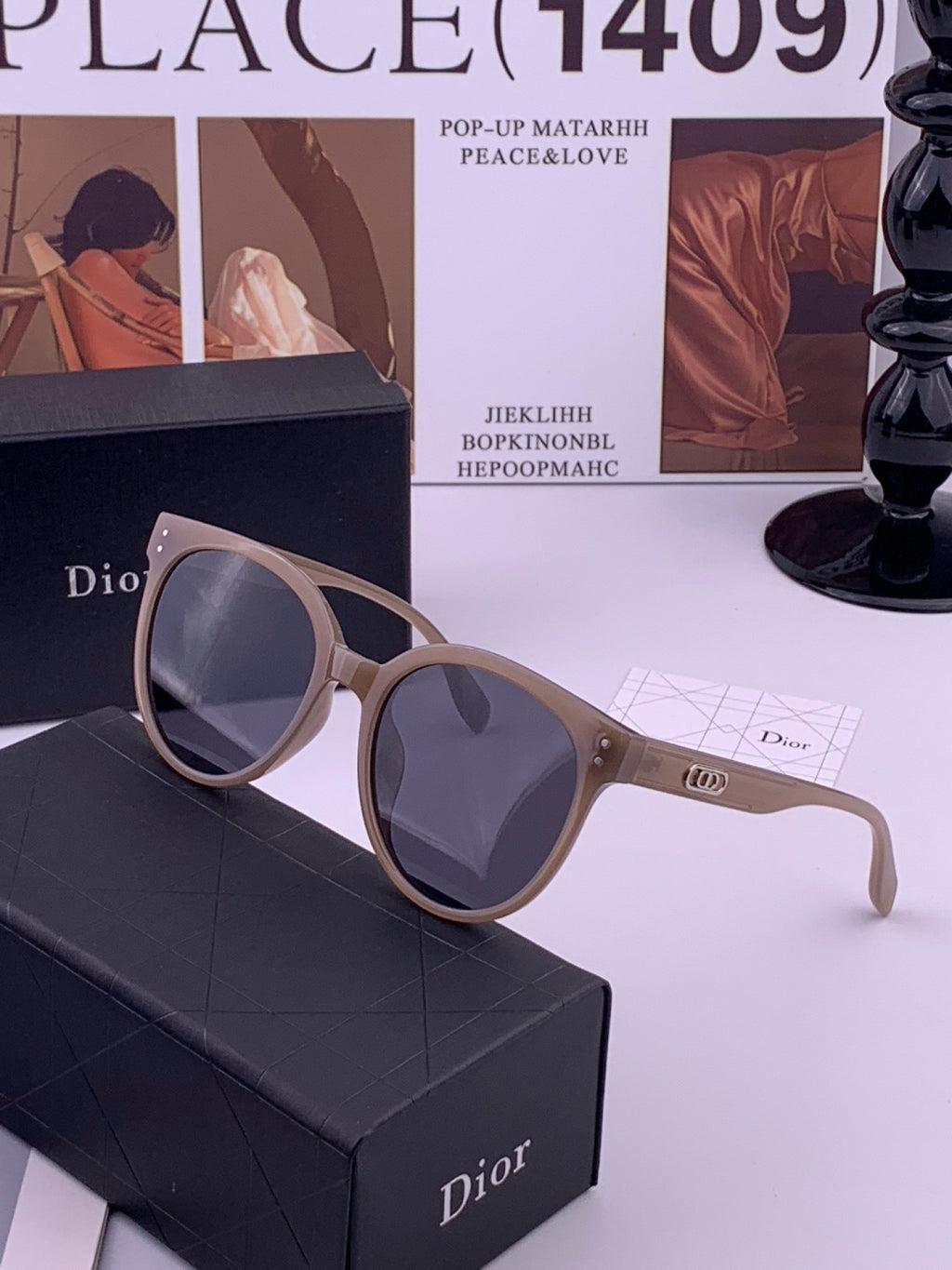 Dior CD5106 Polarized Square Brown Lens Sunglasses for Women - 415520