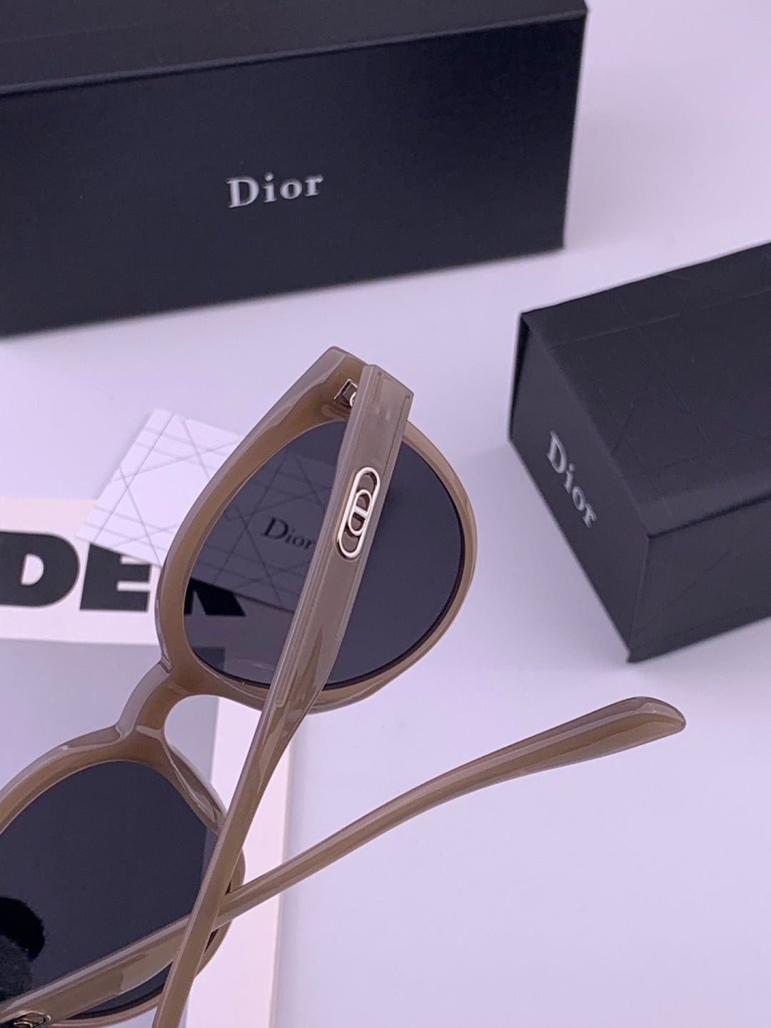 Dior CD5106 Polarized Square Brown Lens Sunglasses for Women - 415520 - detail image 4