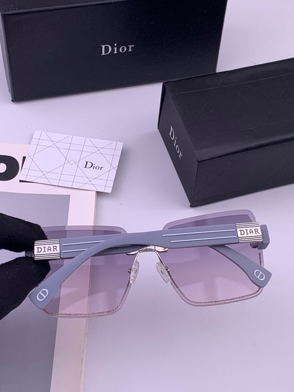 Dior D7771 Square Gold Lens Sunglasses for Men & Women - 415524 - detail image 4