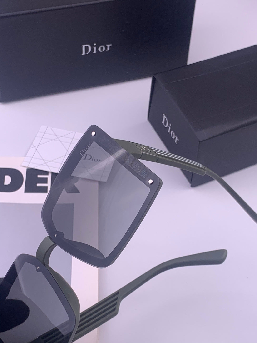 Dior D1297 Polarized Square Gold Lens Sunglasses for Men & Women - 415526 - detail image 3
