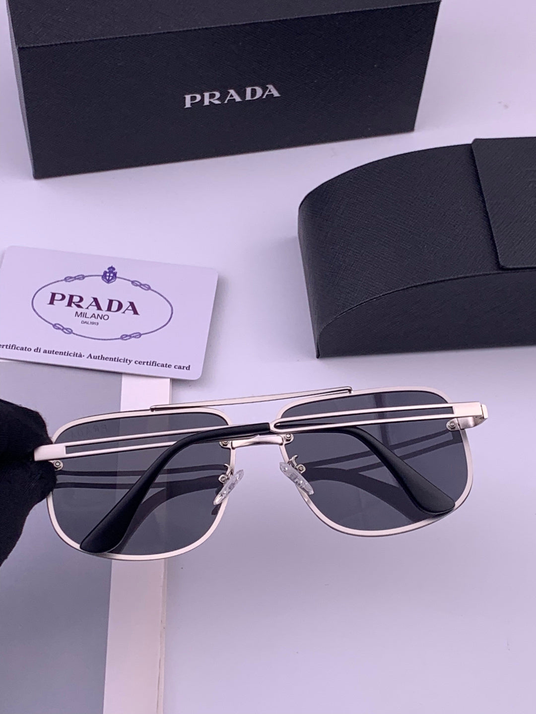 Prada P880665 Polarized Fashion Gray Lens Sunglasses for Men - 415667 - detail image 4