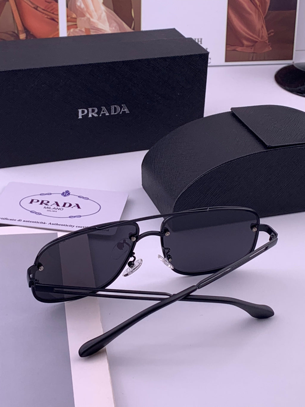 Prada P880665 Polarized Fashion Gray Lens Sunglasses for Men - 415668 - detail image 7