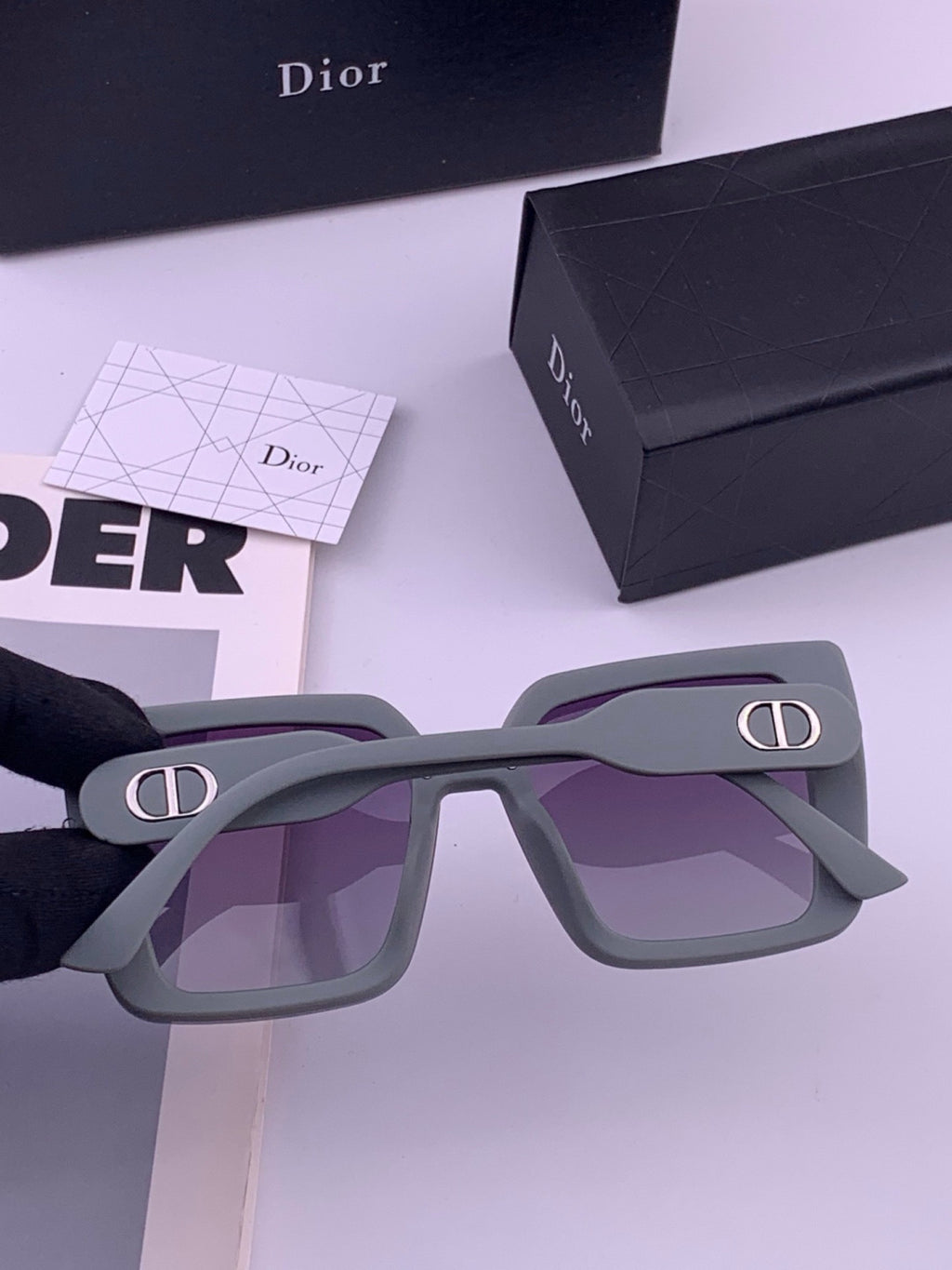 Dior D6227 Polarized Square Brown Lens Sunglasses for Men & Women - 415510 - detail image 6