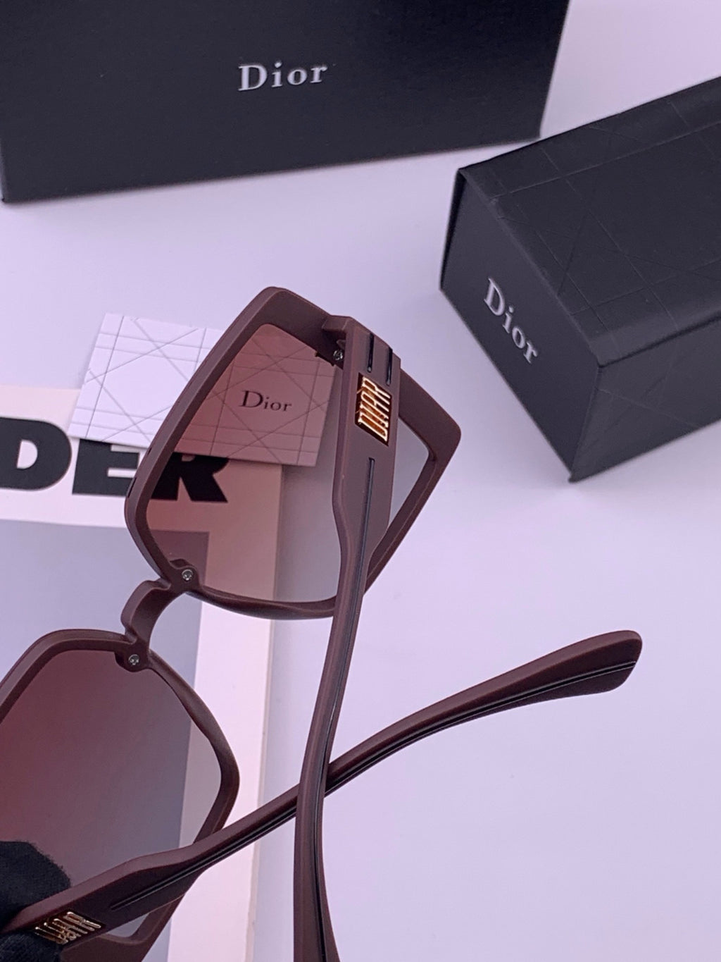 Dior D5290 Polarized Square Brown Lens Sunglasses for Men & Women - 415509 - detail image 2