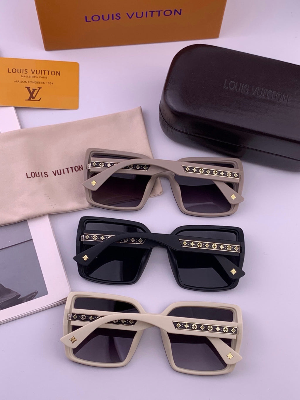 Louis Vuitton Fashion Gold Lens Sunglasses for Men & Women - 414867 - detail image 5