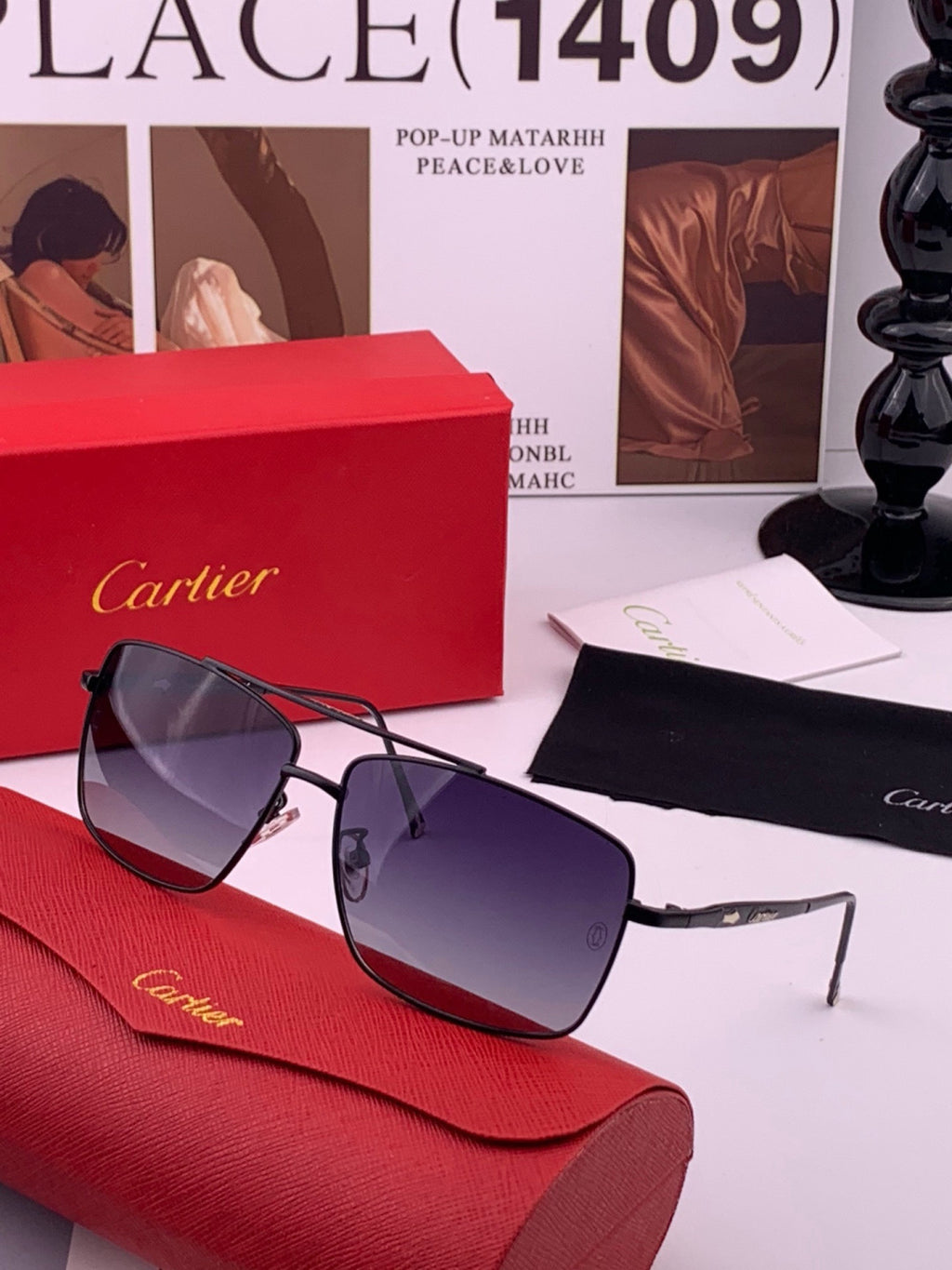 Cartier CK8100 Polarized Fashion Gold Lens Sunglasses for Men & Women - 416008 - detail image 2