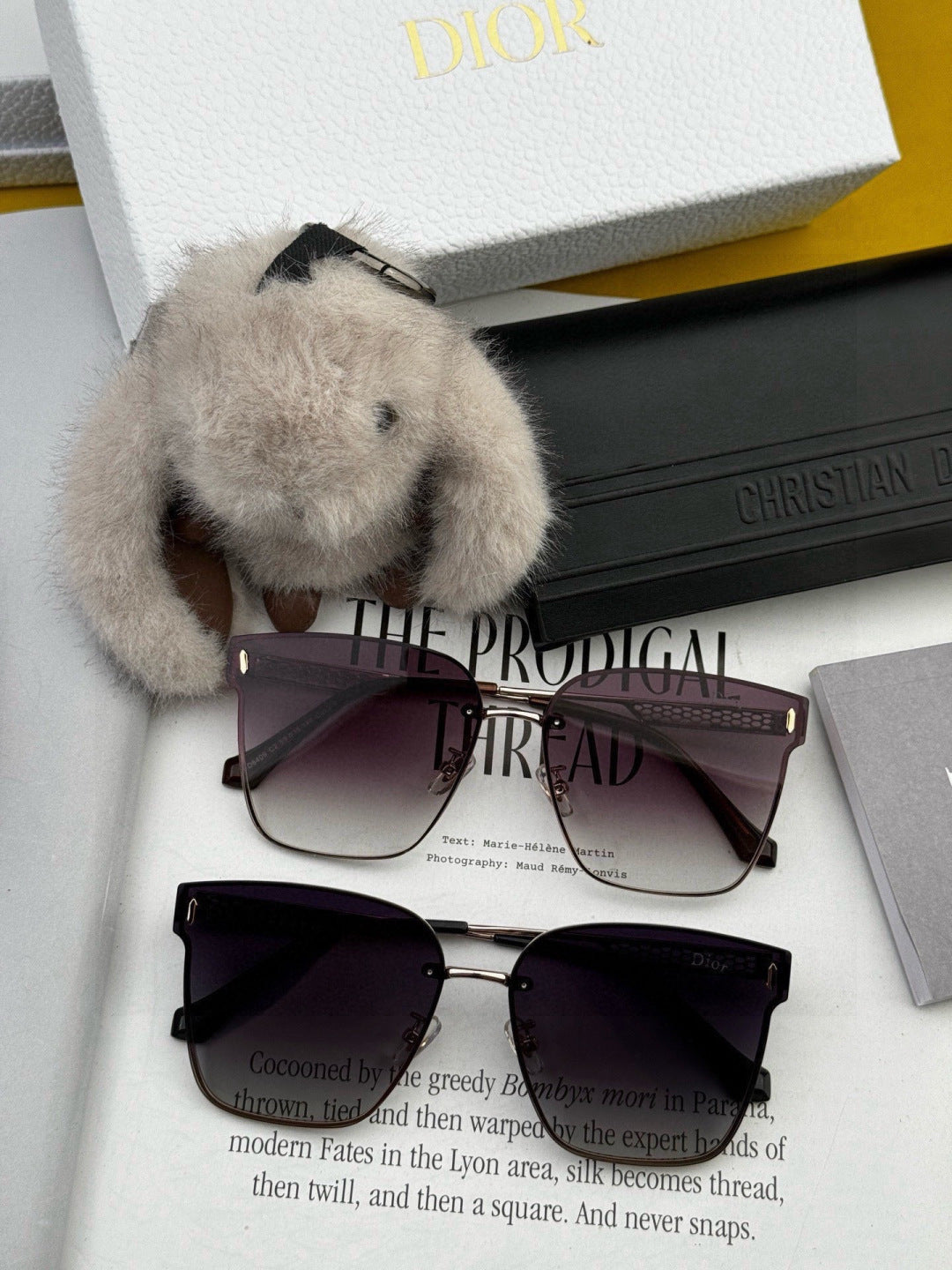 Dior CD9640 Polarized Rimless Black Lens Sunglasses for Men & Women - 415390 - detail image 6