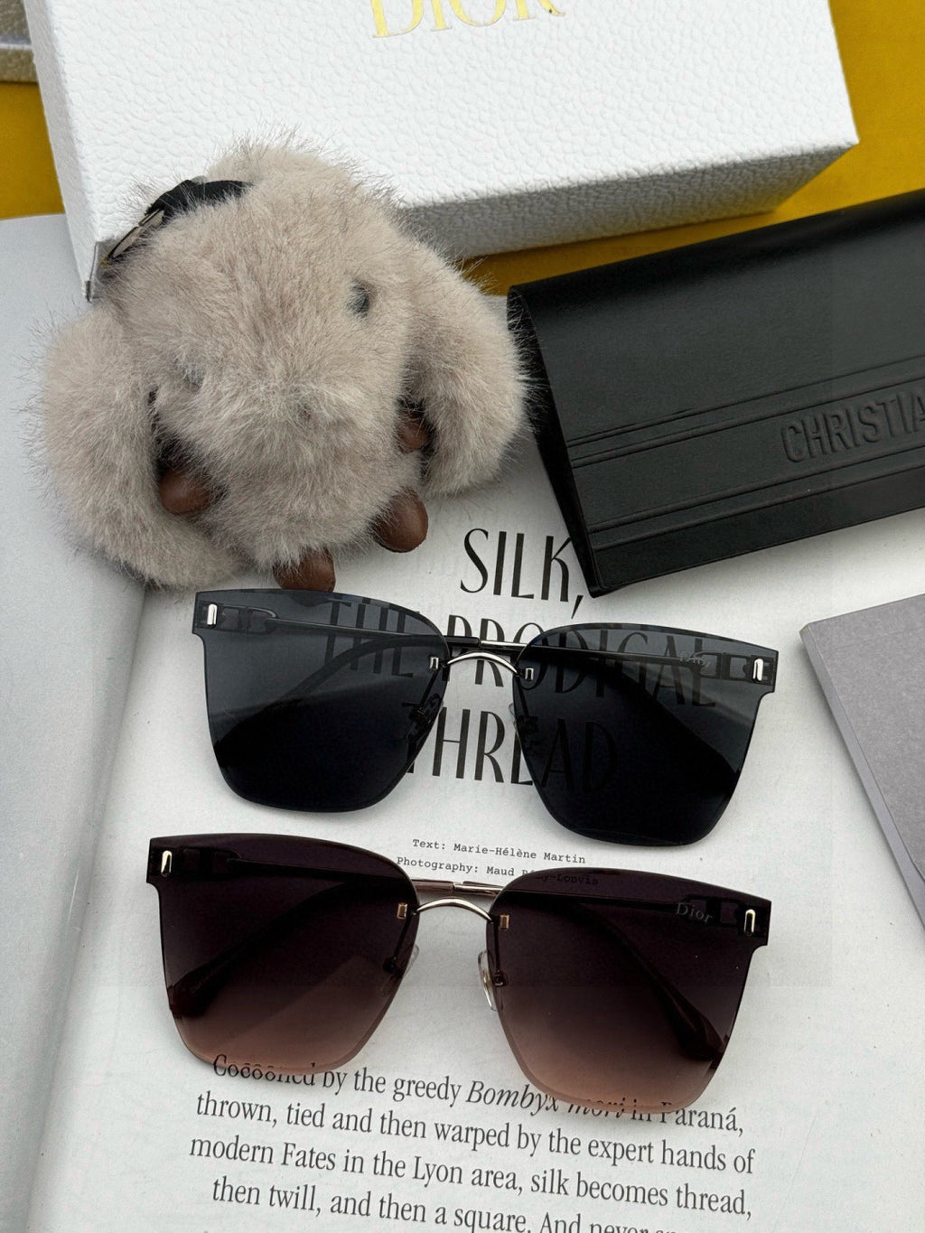 Dior CD4641 Polarized Rimless Gold Lens Sunglasses for Men & Women - 415378 - detail image 6