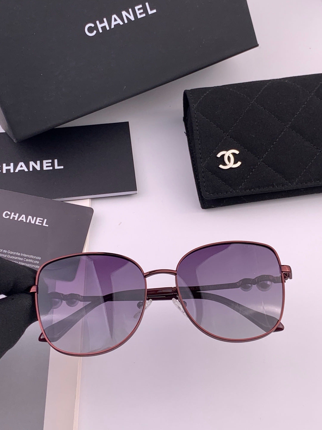 Chanel CH5759 Polarized Oversized Black Lens Sunglasses for Men & Women