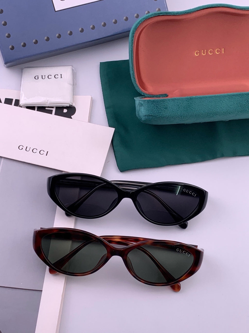 Gucci G4713 Polarized Fashion Black Lens Sunglasses for Women - detail image 6