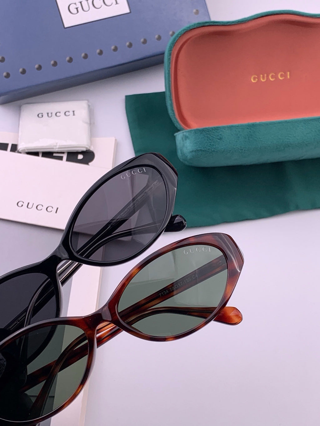 Gucci G4713 Polarized Fashion Black Lens Sunglasses for Women - detail image 4