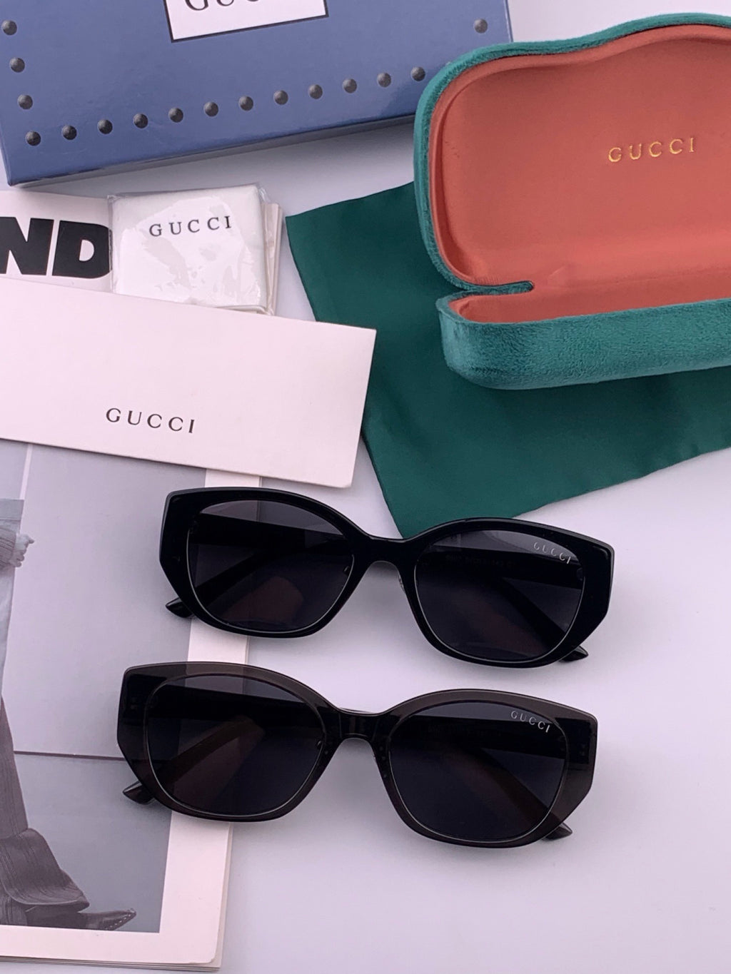 Gucci G7990 Polarized Square Brown Lens Sunglasses for Men & Women - detail image 7