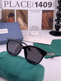 Gucci G5820 Polarized Square Gold Lens Sunglasses for Women