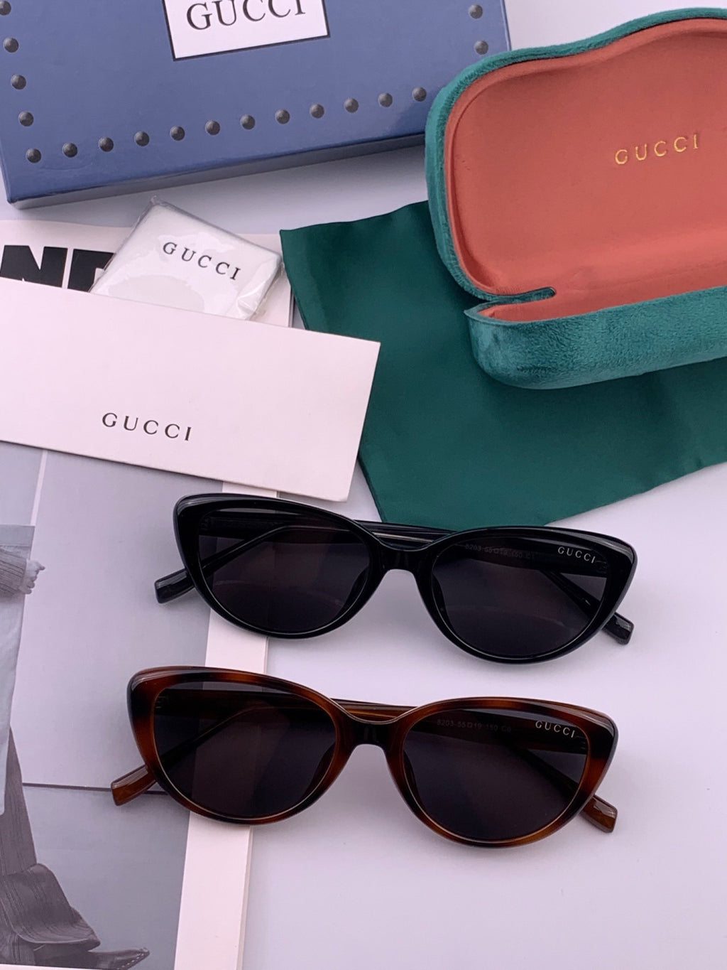 Gucci G3820 Polarized Square Red Lens Sunglasses for Men & Women - detail image 7