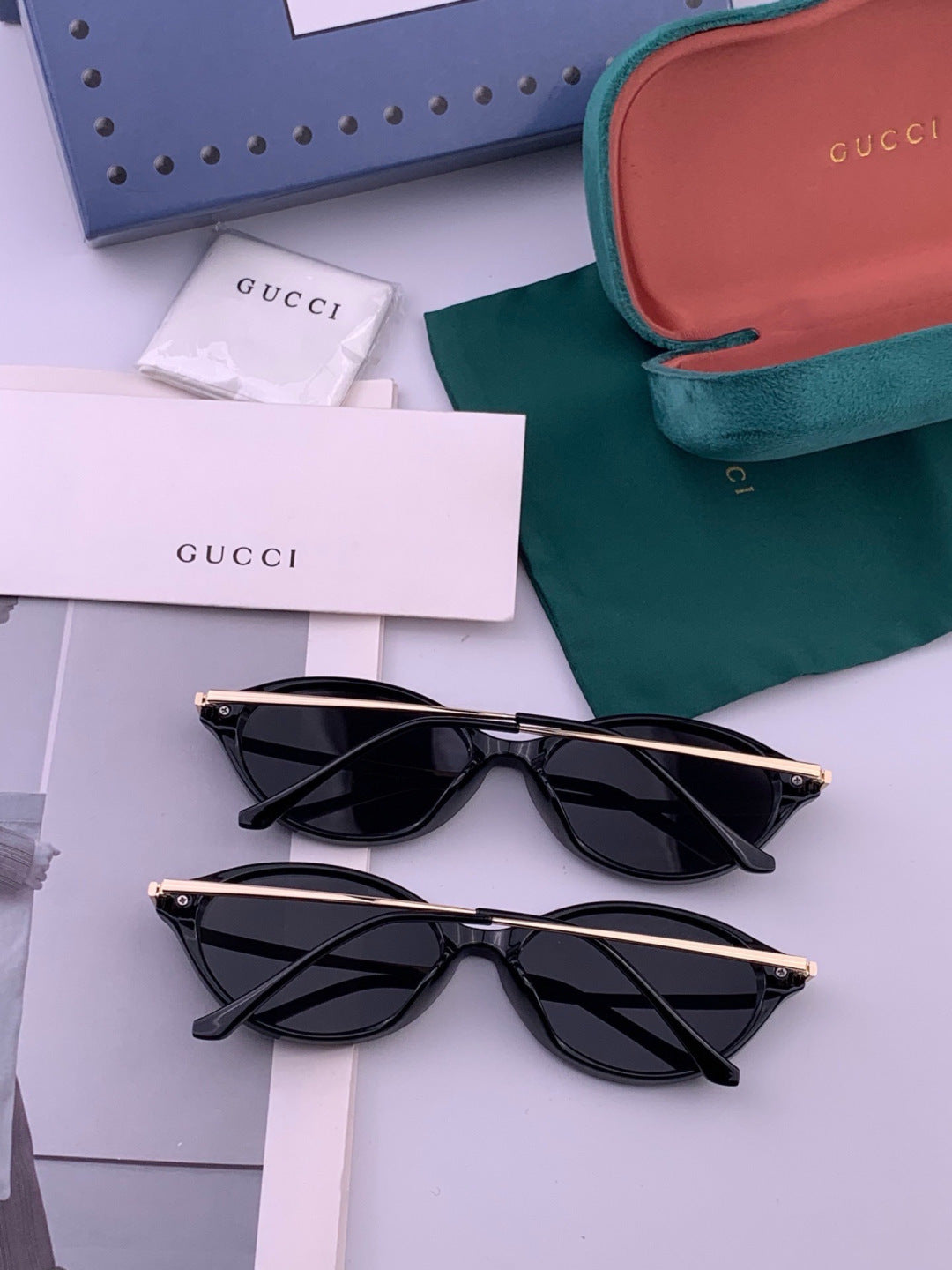 Gucci G0821 Polarized Fashion Pink Lens Sunglasses for Women - detail image 6