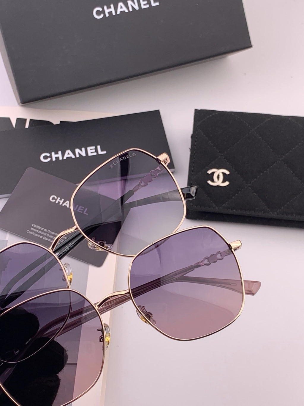 Chanel CH0193 Fashion Gray Lens Sunglasses for Men & Women - detail image 5