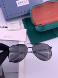 Gucci 5980 Polarized Aviator Black Lens Sunglasses for Men & Women