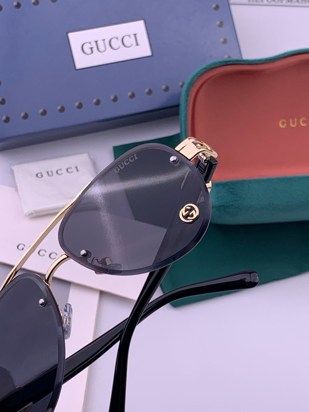 Gucci G41746 Aviator Black Lens Sunglasses for Men & Women - 415113 - detail image 5