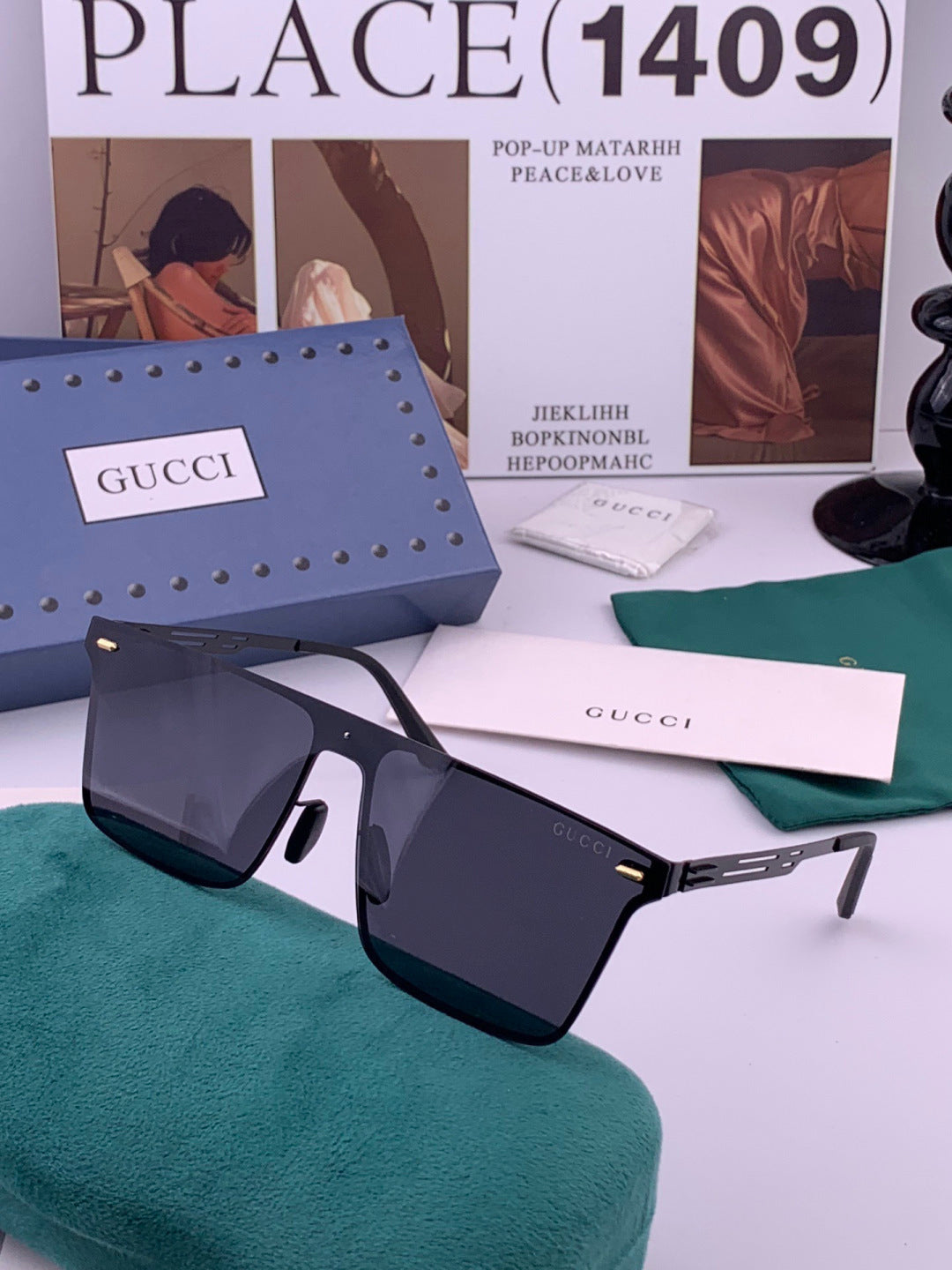 Gucci G0382 Fashion Gold Lens Sunglasses for Men & Women - detail image 5