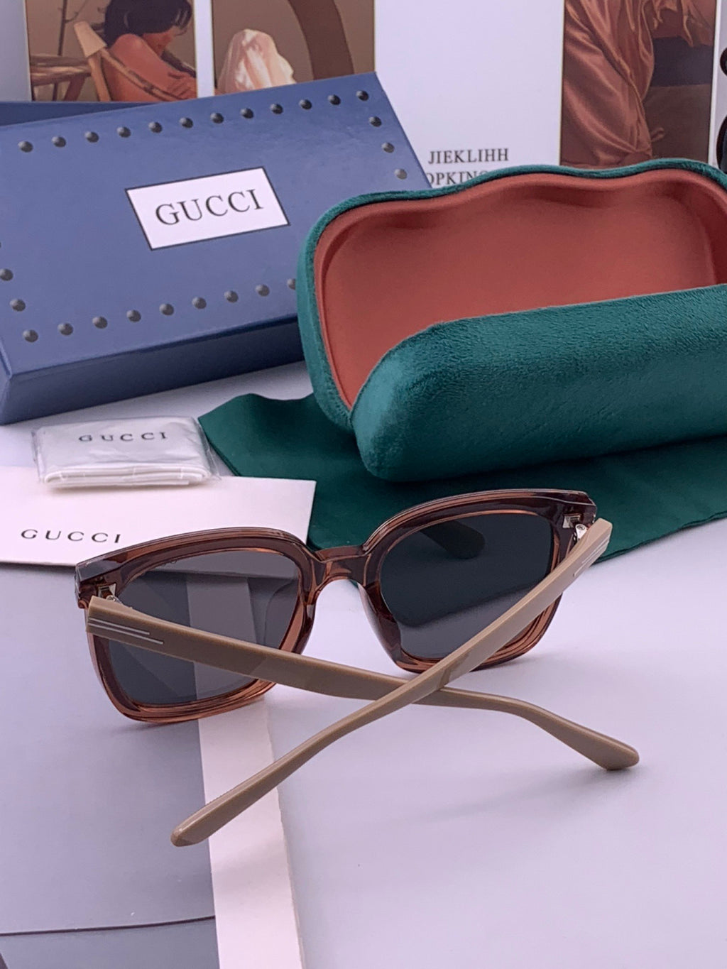 Gucci G07711 Round Black Lens Sunglasses for Men & Women - 415127 - detail image 3