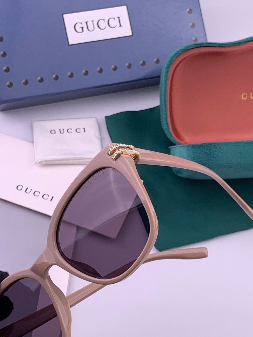 Gucci G6753 Round Black Lens Sunglasses for Men & Women - 415129 - detail image 2