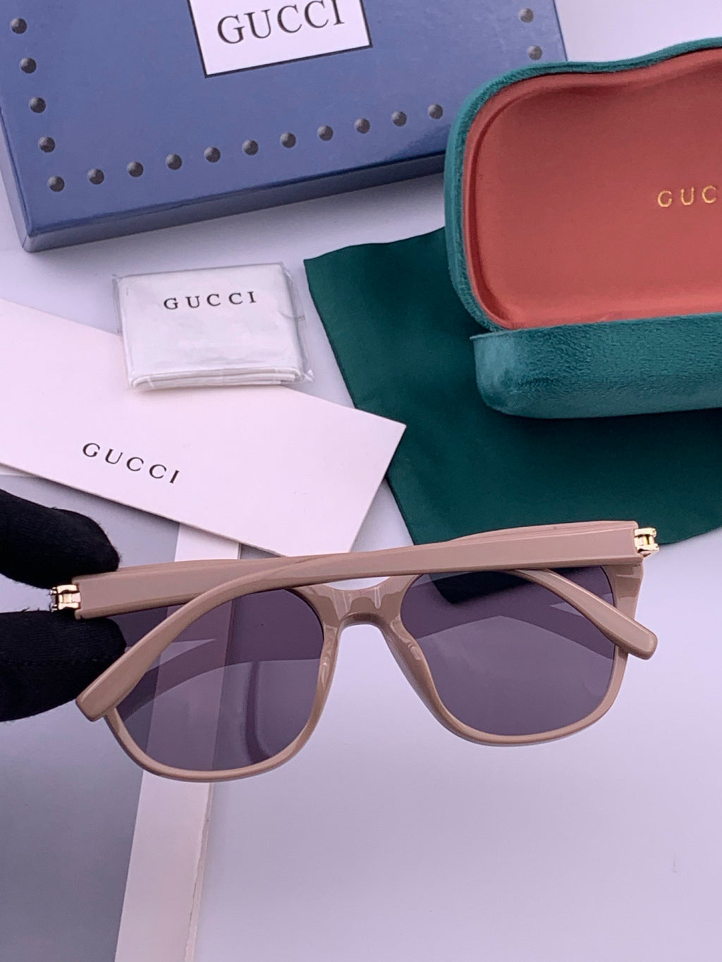 Gucci G6753 Round Black Lens Sunglasses for Men & Women - 415129 - detail image 6