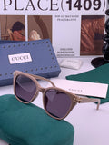 Gucci G6753 Round Black Lens Sunglasses for Men & Women - 415129