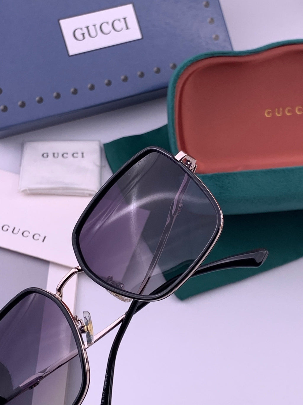 Gucci G1640 Polarized Round Brown Lens Sunglasses for Women - 415135 - detail image 3
