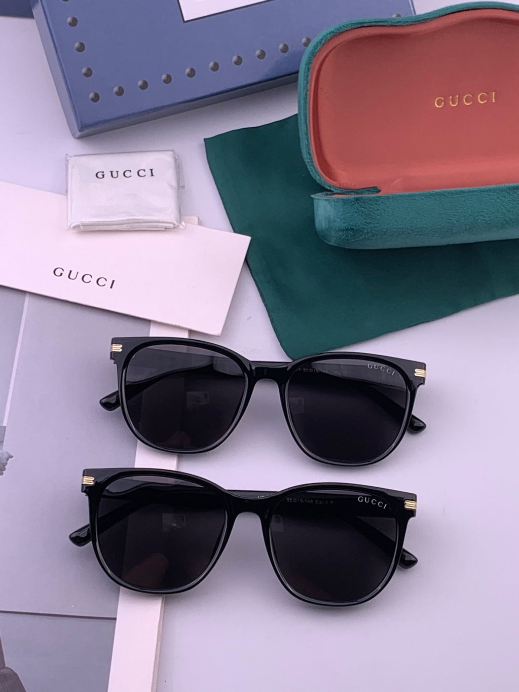 Gucci G97726 Polarized Square Brown Lens Sunglasses for Women - detail image 7