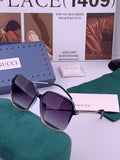 Gucci G9747 Polarized Round Black Lens Sunglasses for Women