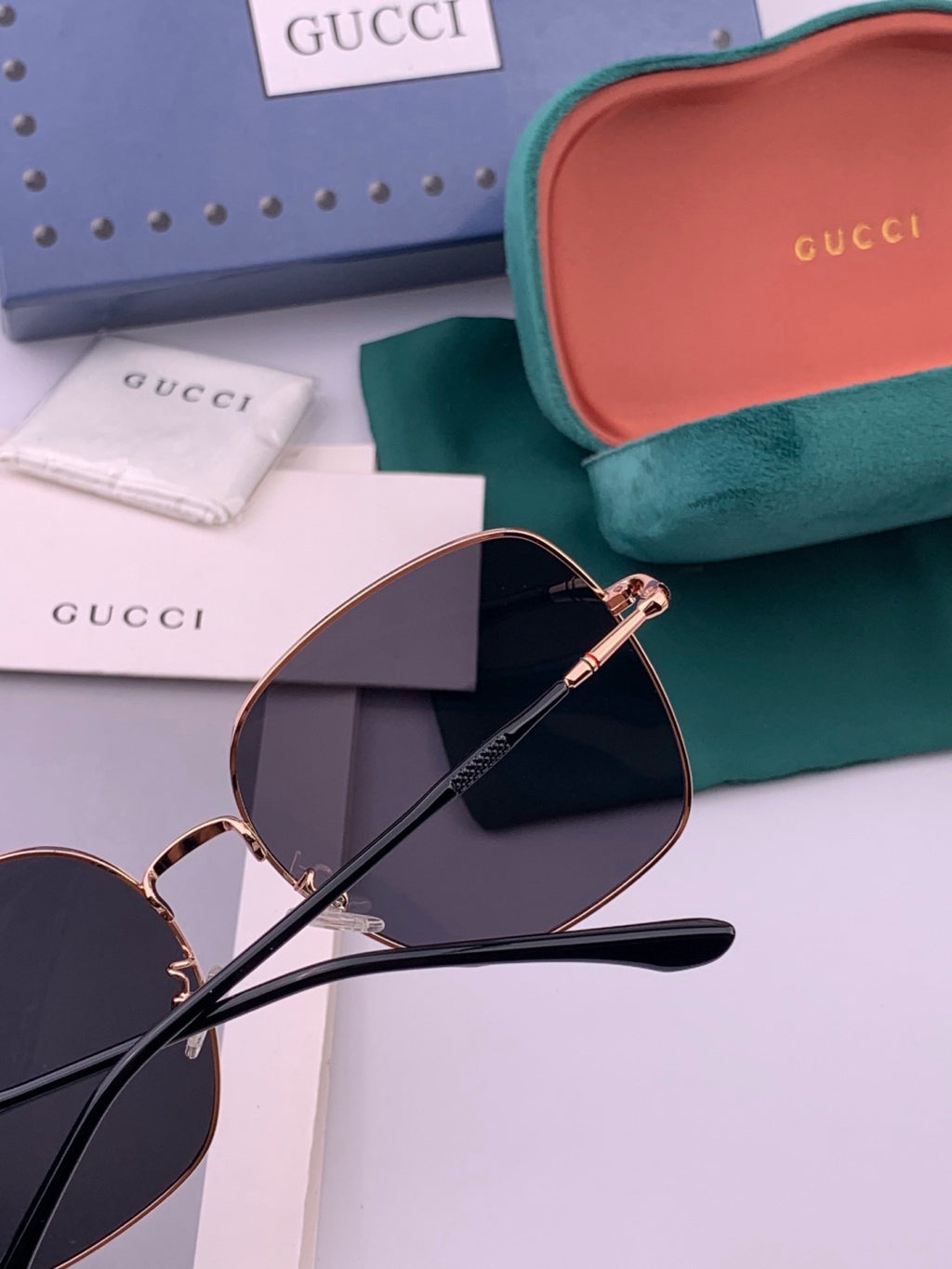 Gucci G0353 Round Brown Lens Sunglasses for Men & Women - 415100 - detail image 4