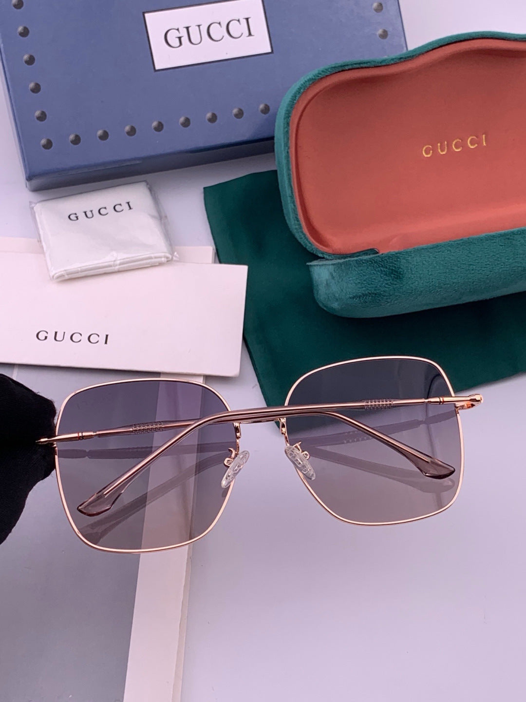 Gucci G0353 Round Brown Lens Sunglasses for Men & Women - detail image 5